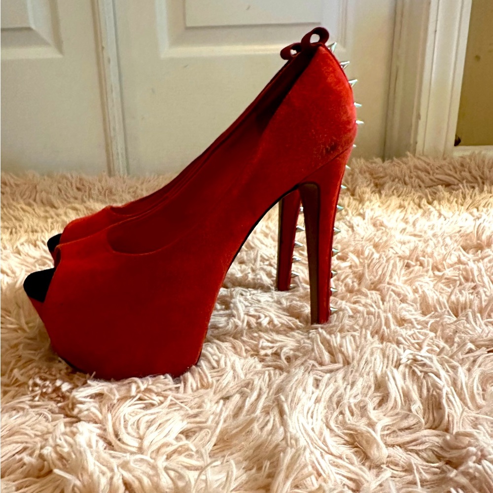 Red Wild Pair Heels